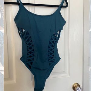 Red carter one piece swimsuit